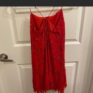 Red Free People mini dress